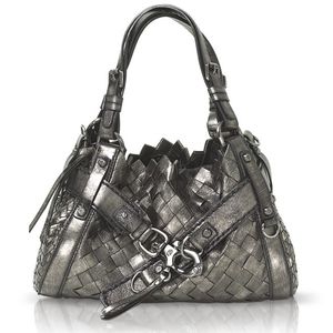 FRANCESCO BIASIA Woven metallic leather Queenie Purse
